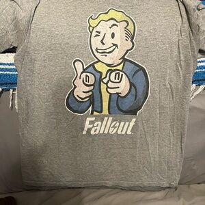 Gray Fallout Short Sleeve Tee